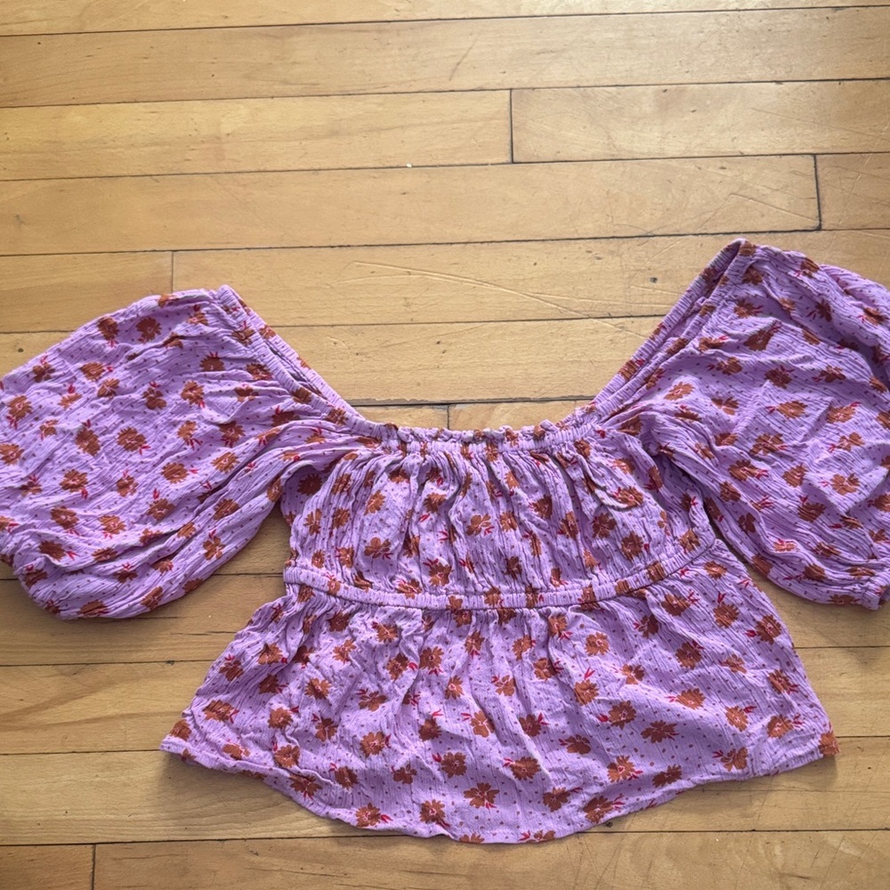 BILLIBONG Floral Pink Women's Top